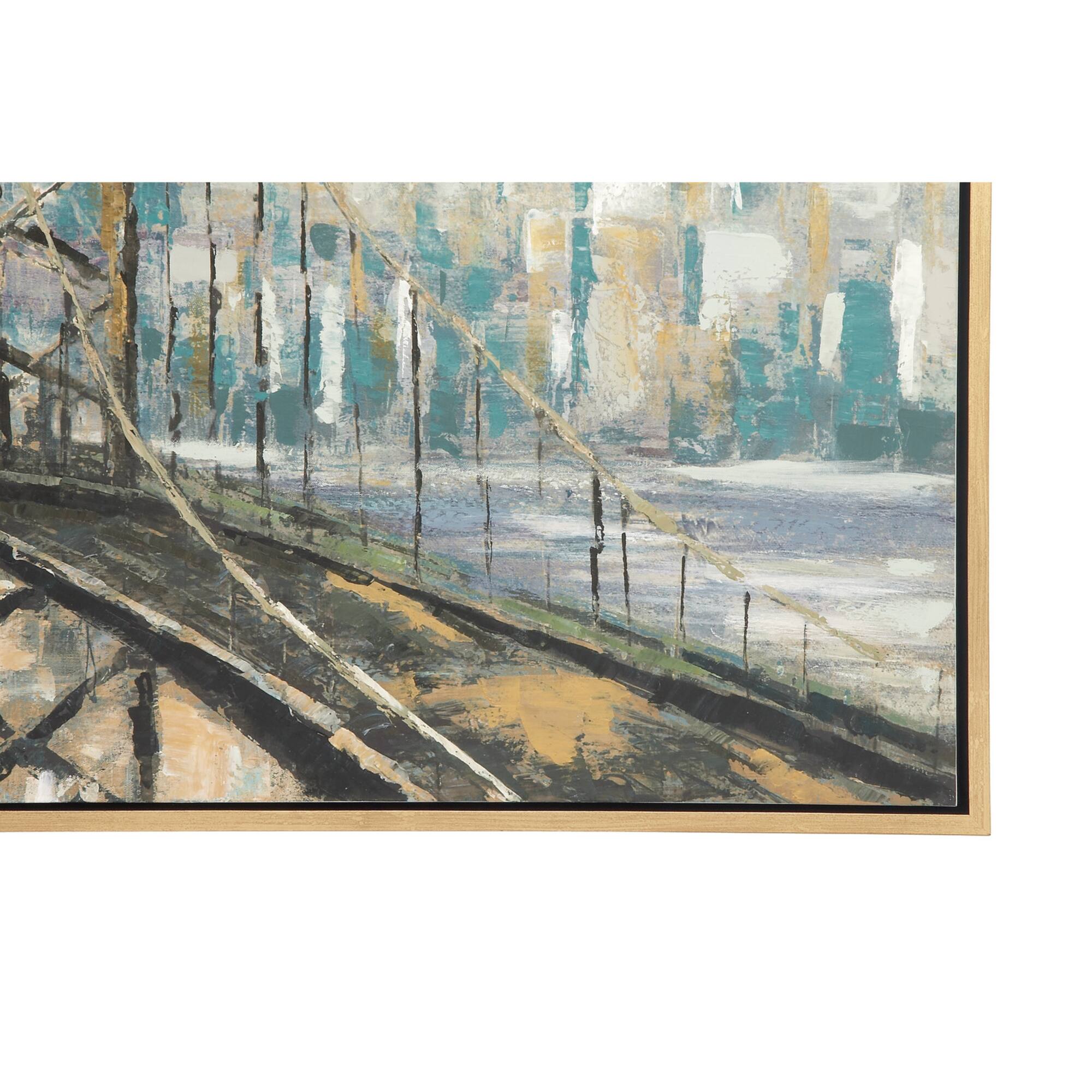 Light Brown Traditional Architecture Canvas Wall Art